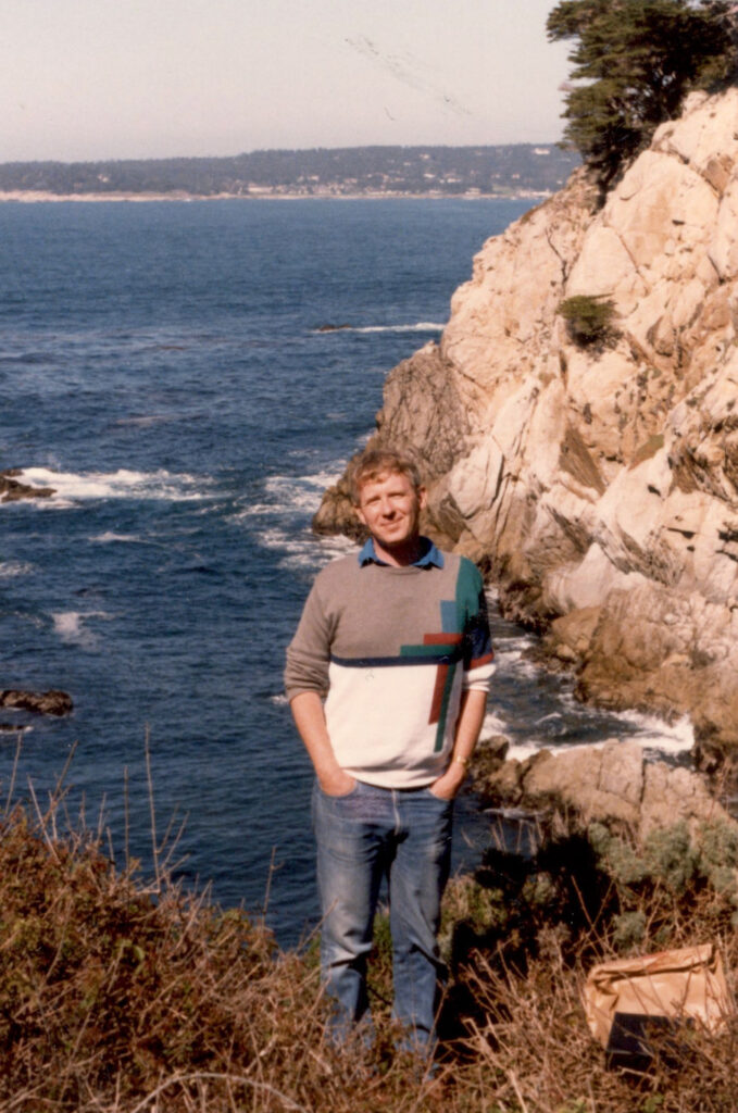 William Meredith at Point Lobos State Natural Preserve in 1985 the year he began as director of the Beethoven Center.