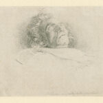 Lithograph after a drawing by Joseph Danhauser of Beethoven on his deathbed (with the permission of the Beethoven-Haus, Bonn)